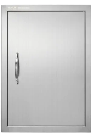 Commander Vite VEVOR Porte d'Accès pour Barbecue, Simple Porte de Cuisine Extérieure 432x610x46 mm, Porte Encastrée en Acier Inoxydable Réversible, avec Poignée, pour Îlot de Barbecue, Placard Extérieure, Jardin