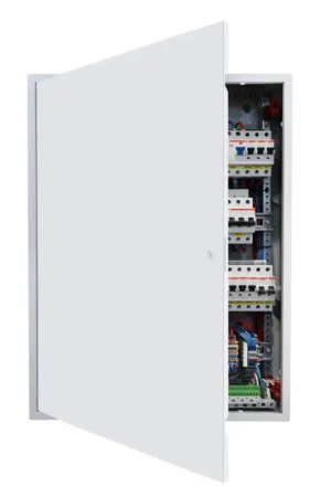 Achat Immédiat Nouveau VEVOR Trappe de Visite 64x84 cm, Panneau d'Accès pour Cloisons Sèches Placo en Acier Galvanisé, pour Plafond Plomberie et Électricité, Trappe de Maintenance Dimensions de Découpe 62x82 cm, Blanc